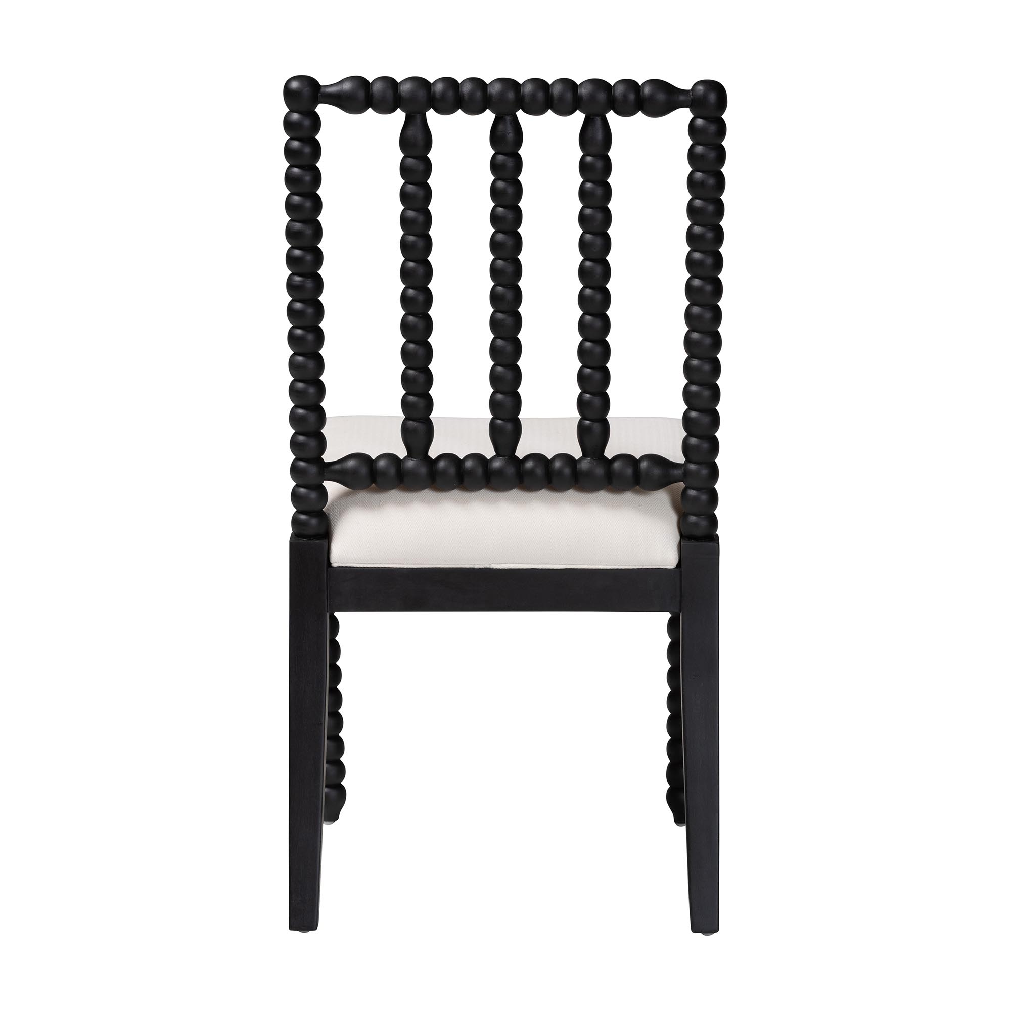 bali & pari Deya Traditional Dining Chair, Dining Height, Black