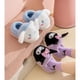 thumbnail image 2 of Kuromi My Melody Sanrio Cartoon Plush Slippers Floor Slippers Warm Winter Indoor Slipper Flat Non-slip Girl Home Shoes Xmas Gift, 2 of 5
