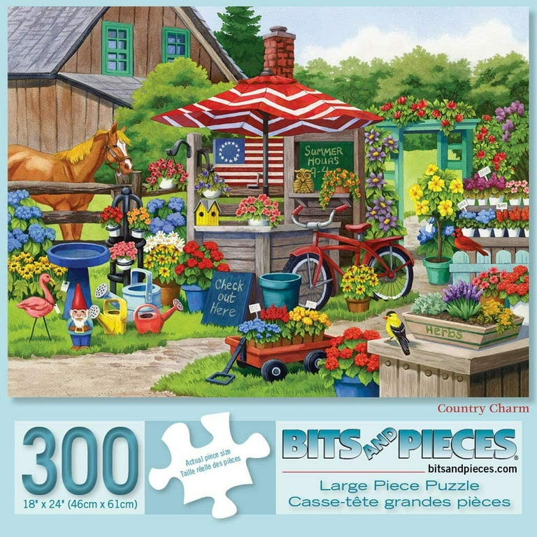 Bits and Pieces Value Set of Two 2 300 Piece Jigsaw Puzzles