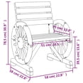 thumbnail image 2 of vidaXL Patio Chairs 2 pcs 22.8"x22.8"x30.9" Solid Wood Fir, 2 of 9