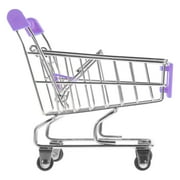 Mini Shopping Cart Double Decker Wagon Tiny Shopping Grocery Cart Kids Gift Miniature Supermarket Trolley Shopping Child