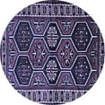thumbnail image 1 of Ahgly Company Indoor Round Persian Blue Traditional Area Rugs, 5' Round, 1 of 4