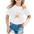 thumbnail image 2 of YUEHUA Girls Graphic Tees 10-12 Summer Girls' Children Crew Neck Short Sleeved Ocean Themed Print Casual Loose Fitting Short Sleeved T Shirt Top, Size 12-13 Years, 2 of 3