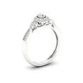 thumbnail image 2 of 1/3Ct TDW Diamond 10k White Gold Halo Vintage Style Engagement Ring (I-J, I2), 2 of 4