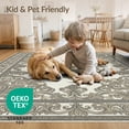 thumbnail image 4 of ODIKA 2'x3' Washable Accent Rug Dirt Ivory Trapper Doormat Gently Aged Trapping Entryway Front for Bedroom, Nursery, RV, Pet Friendly, Bedside Mat, 4 of 7