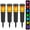 4PC, variant on Solar Lights Outdoor, 4 Pack Flickering Flame Torch Light with RGB 7 Color Changing, Landscape Lighting Pathway Lights Outdoor Waterproof, Solar Flame Torches for Outside Garden Yard Patio Path Decor