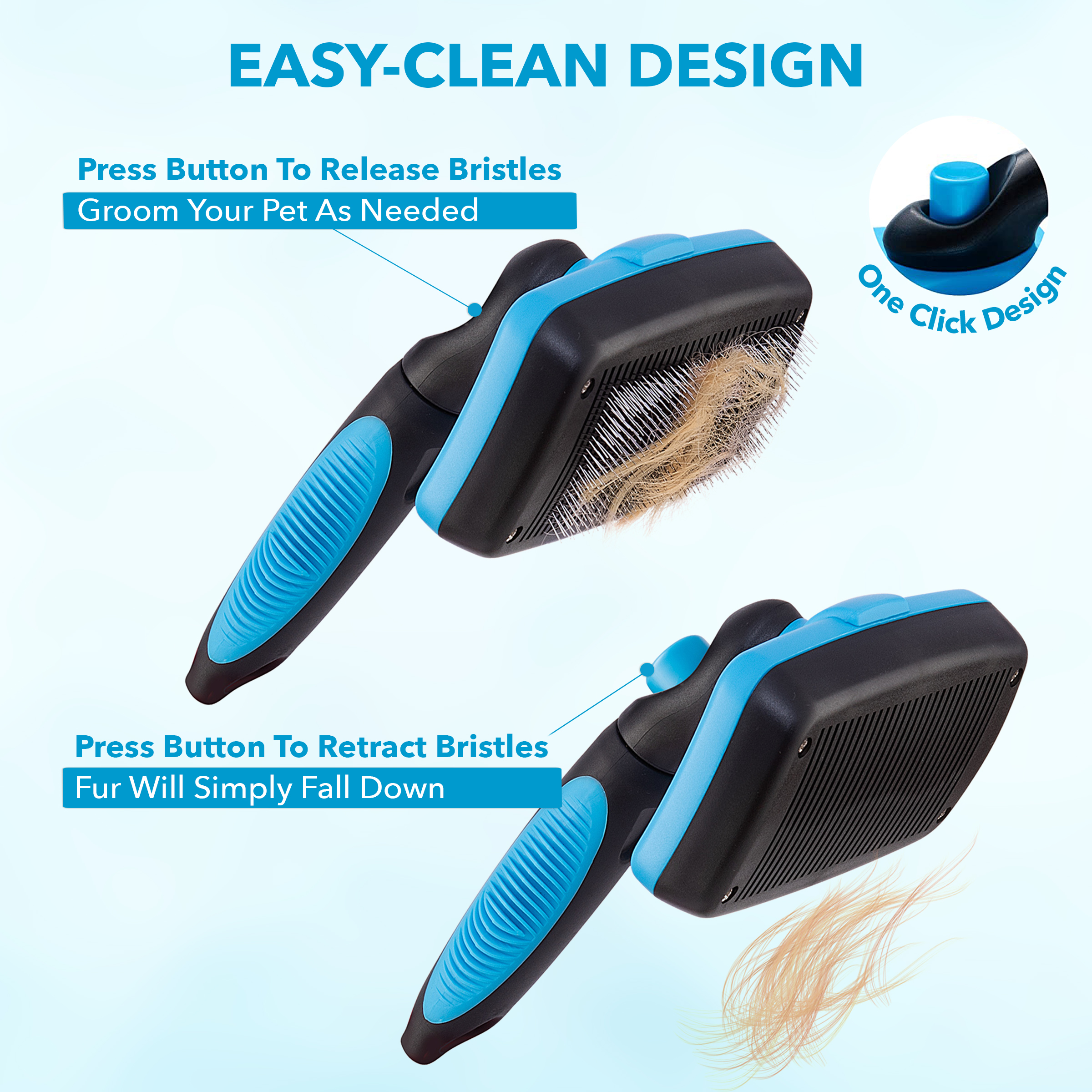 Boshel Self-Cleaning Slicker Brush for Dogs & Cats photo 8