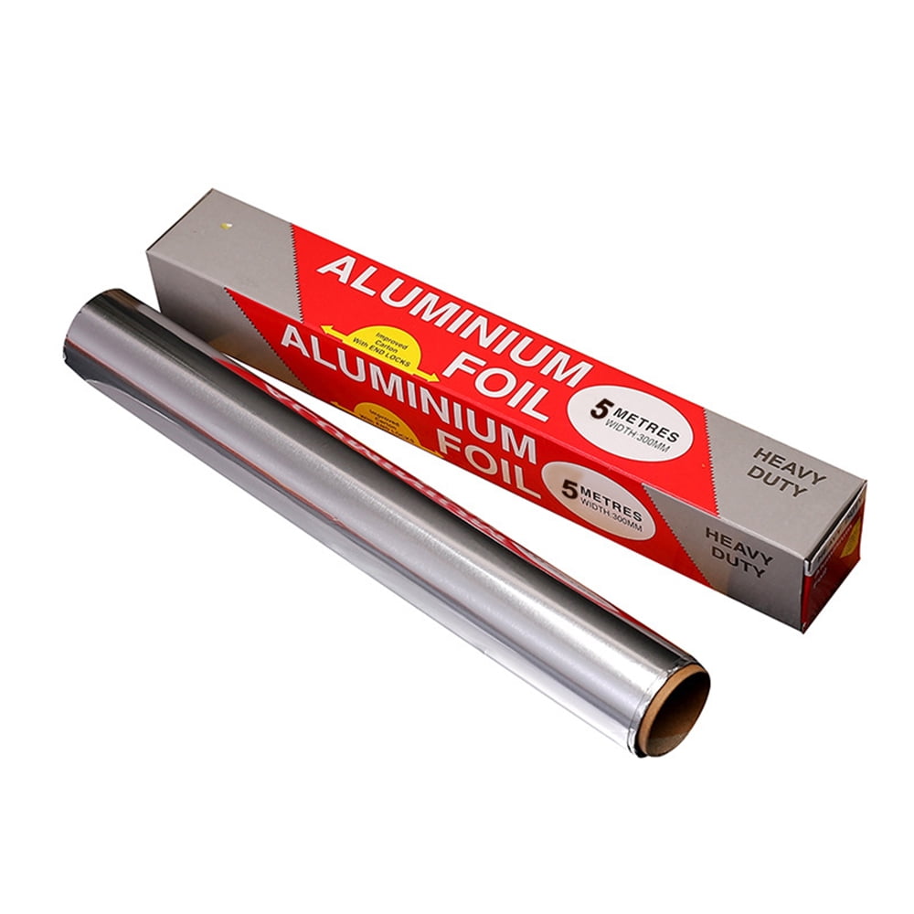 KITCHEN TIN FOIL ALUMINIUM ROLL CATERING WRAPPING CHICKEN STRONG 12M X 30CM 