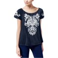 thumbnail image 2 of INC Wear It 2-Ways Knit Blusa para Mujer, Azul, X-Large I-N-C Tejer, 2 of 2