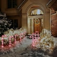 thumbnail image 2 of Christmas Candy Cane Lights, 15inch Set of 5 Solar Powered Candy Canes Christmas Pathway Lights Outdoor-Candy Cane Christmas Decorations Outdoor for Holidays Lighting up Sidewalk,Yard,, 2 of 8