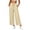 #0158-Beige, variant on Women's Casual Wide Leg Long Pants High Waist Long Pants Drawstring Loose Fit Summer Trousers with Pockets Daily Outfits