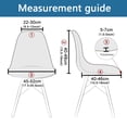 thumbnail image 4 of Shell Chair Covers Printed,Stretch Mid Century Modern Chair Slipcovers Removable Washable Anti-Dust Spandex Lounge Armless Chair Protector for Dining Room Living Room Kitchen-1 Pcs-A, 4 of 7
