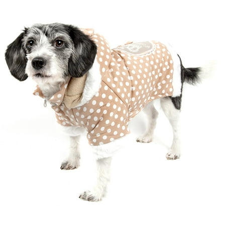 UPC: 0858342020558 | Pet Life ® Bow-Couture Polka-Dot Bowed Insulated Dog Sweater Jacket