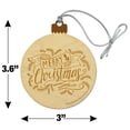 thumbnail image 6 of Merry Christmas Wood Christmas Tree Holiday Ornament, 6 of 7