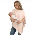 thumbnail image 2 of siminsem Multi Use Stroller Cover Breastfeeding Cover for Mom 360° Full Coverage Car Seat Canopy Sunshade Windproof Baby Basket Cover Soft Breathable Stretchy Skin Friendly Nursing, Khaki,A, 2 of 8