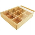 thumbnail image 2 of Multicraft Wood Craft Natural Keepsake Box W/9 Compartments-4.75"X5.75"X1", 2 of 2