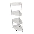 thumbnail image 2 of Siruishop Rolling Storage Cart Kitchen Shelf Organizer Multi Layer Bathroom Standing Shelf for Cabinet Kitchen Laundry Rooms Countertop 4 layer, 2 of 8