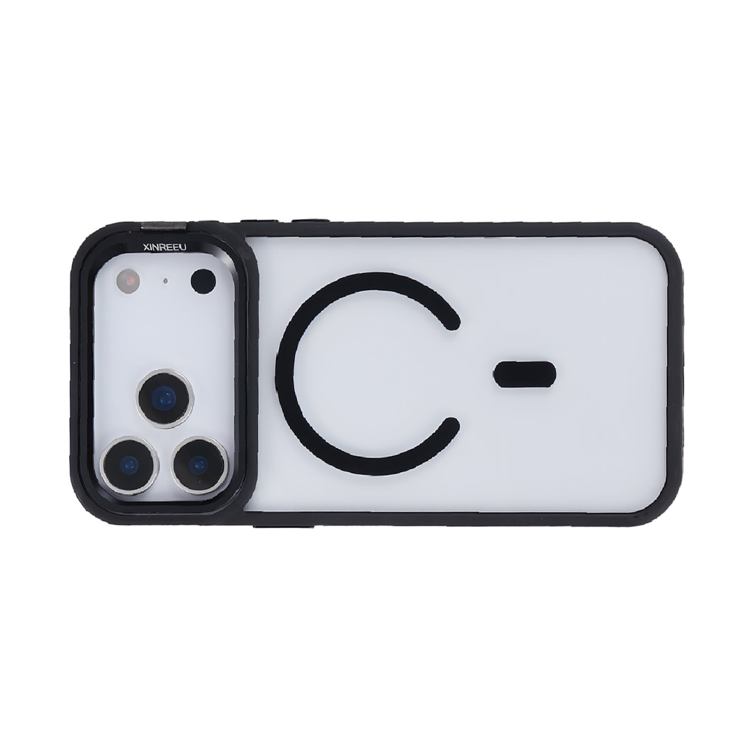 Clear Camera Stand MagSafe Case for iPhone 17 Pro - Black
