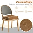 thumbnail image 5 of (Set of 2) Outdoor Chair Cushions for Patio Furniture, Waterproof 19" x 19" x 3" Square Patio Chair Seat Cushion with Non-Slip Ties & Handle, 5 of 9
