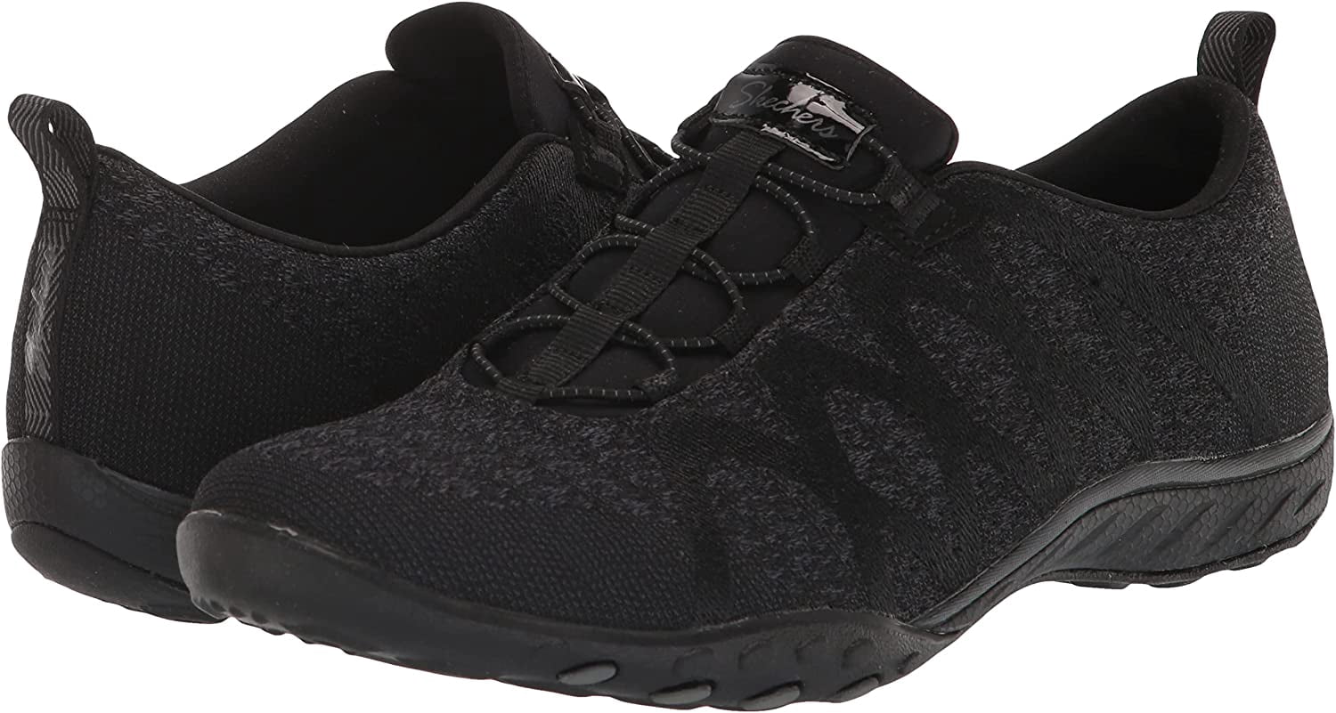 Skechers Women's Breathe Easy Infi-knity Knit Bungee Comfort Slip-on Sneaker, Wide Widths Available