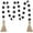 Whitewash, variant on 58in Wood Bead Garland with Tassels,Farmhouse Beads Rustic Country Decor Prayer Boho Beads Wall Hanging Decoration (Black)