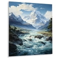 thumbnail image 2 of Designart "Glacier Glacial Euphony I" Landscape & Nature Metal Wall Decor, 2 of 5