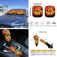 thumbnail image 5 of Yuyamidu Orange Sunset Car Seat Cover 16 PCS Auto Front Back Seat Cover Coconut Tree Steering Wheel Cover Handbrake Sets Seat Belt Pads Car Sun Shade Rearview Mirror Cover Cup Holder Keychains, 5 of 7