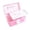 Pink, variant on Clearance Under $3 Storage Box with Tray, Multipurpose Organizer Case with Handle Style A