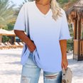 thumbnail image 4 of XuJwPNcy Women's Plus Size T Shirt Crewneck Tops Short Sleeve Oversized T Shirt for Women Spring Summer Casual Clothes Outfits, 4 of 6