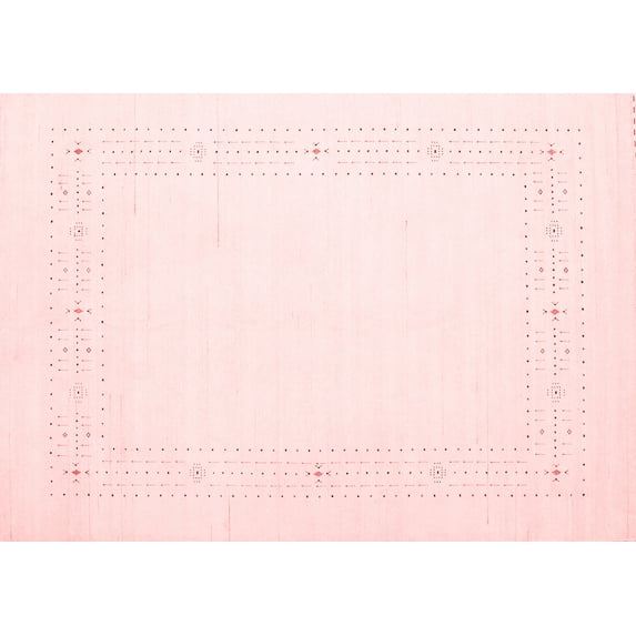 Ahgly Company Indoor Rectangle Solid Red Modern Area Rugs, 2' x 3'