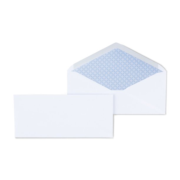Staples Gummed Security Tinted 10 Business Envelopes 4 1/8" x 9 1/2