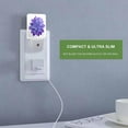 LED Night Light,Purple Blue Dahlia Flower LED Night Light Plug into