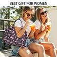 thumbnail image 5 of Large Capacity Tote Bag,Pink Ribbon Breast Handbag Fashion Luxury Tote Bag,15.7"x13"x 5.1" Inches,Laptop Compatible, 5 of 6