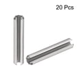 thumbnail image 3 of Uxcell Slotted Spring Pin M4  x 50mm 304 Stainless Steel Split Spring Roll Dowel Pins Plain Finish 20Pcs, 3 of 3