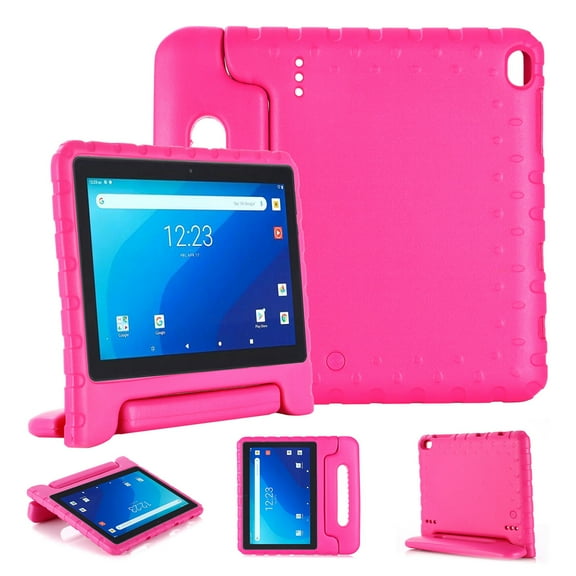 Dteck Kids Case for Walmart Onn 10.1 Inch (Model: ONA19TB003) 2019 Release, Lightweight EVA Handle Shockproof Case Kids Friendly Cover, Rose