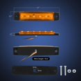 thumbnail image 2 of 10 piezas 3,8 "6 ámbar indicador arrière côté camion remorque RV cabina bateau Bus camion LED feu de gabarit, 2 of 5