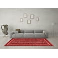 thumbnail image 3 of Ahgly Company Machine Washable Indoor Square Southwestern Red Country Area Rugs, 5' Square, 3 of 4