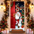 thumbnail image 2 of Ouuluon Festive Christmas Door Curtain, 35X71 inch Hanging Cover for Front Door Wall Holiday Party Decoration, 2 of 7