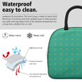 thumbnail image 3 of Insulated Lunch Bag for Women, Floral Print Oxford Fabric Lunch Box, Leakproof Thermal Cooler Tote for Work, School & Picnic, Vintage Dot Print, 3 of 5