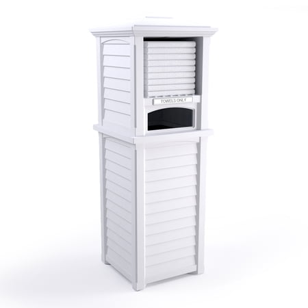Mayne Lakeland Plastic Pool and Spa Towel Bar Valet White 2 Piece
