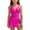 Hot Pink, variant on OGLCCG Tween Girls Bikini Swimsuits U-Wire Ruched One Piece Swimsuit Swim Dress Criss Cross Push Up Bathing Suit with Side Tie 7-16 Years