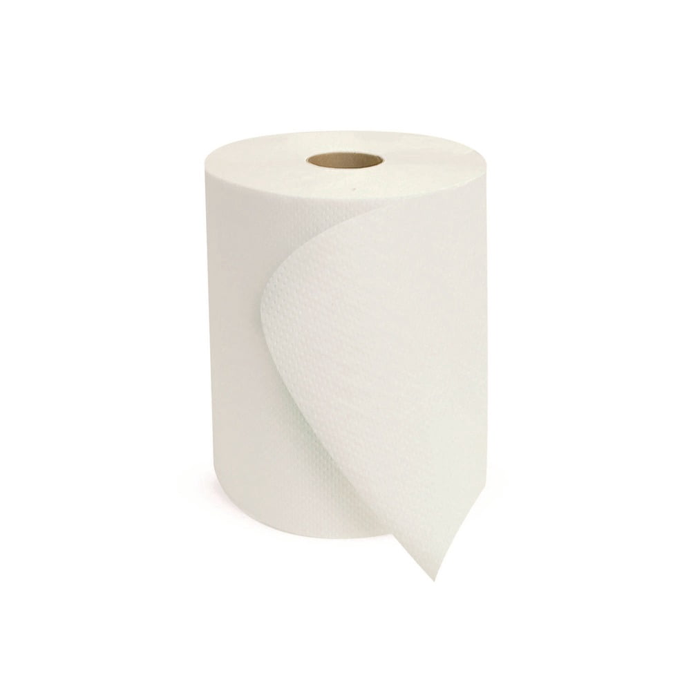 Boardwalk BWK17GREEN 8 in. x 800 ft. 1-Ply Green Universal Roll Towels - Natural White (6 Rolls/Carton)
