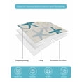 thumbnail image 4 of Full Size Quilt Bedding Set, Ocean Blue Starfish Reversible Summer Quilt 3 Pieces, Summer Coastal Beach Vintage Lightweight Bedspreads Coverlets with 2 Pillow Shams for All Seasons, 4 of 5