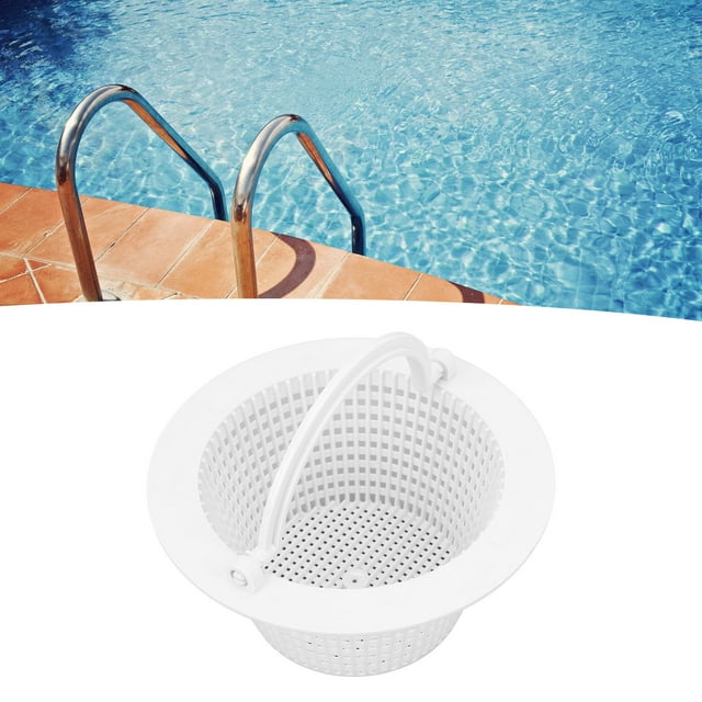 Pool Skimmer Basket, 9.7cm Base Wear Resistant 2 Pcs Pool Filter Basket for Pool SPA