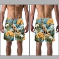 thumbnail image 3 of luoweisi Men's Beach Shorts Quick Dry Swim Trunks with Mesh Lining Kangaroo L, 3 of 5