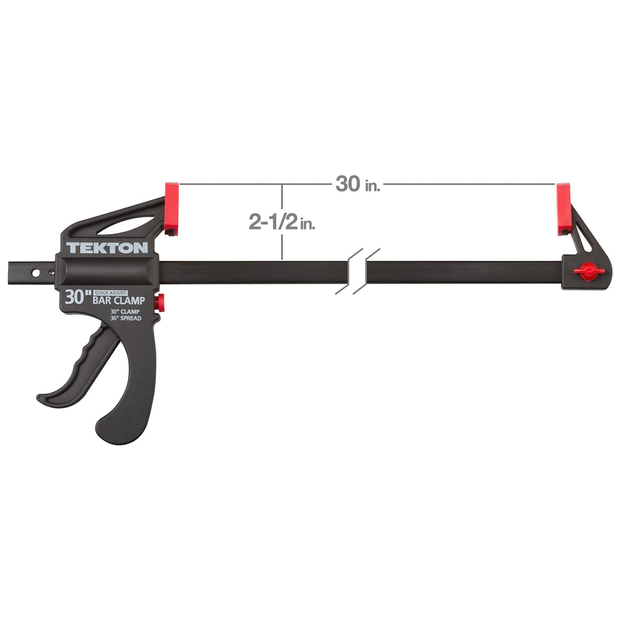 TEKTON 2-Piece Ratchet Clamp Spreader Set, Red-Black, 30x36 Inches