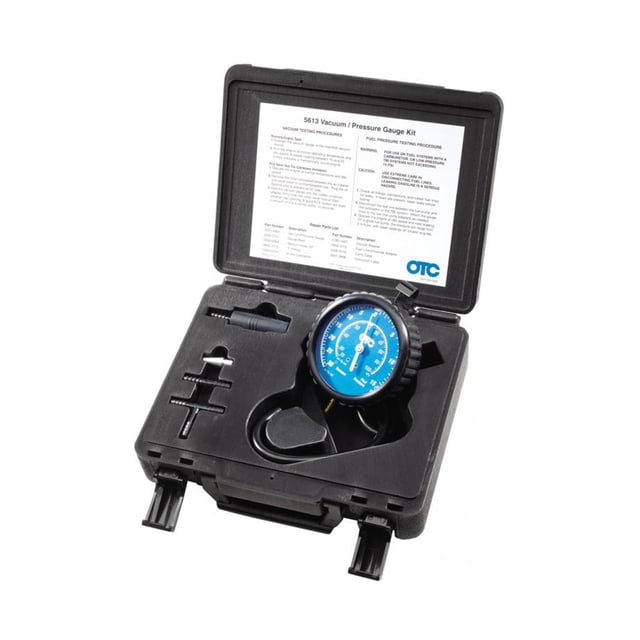 OTC 5613 Vacuum/Pressure Gauge Kit for Testing Engine Low Pressure Fuel Systems