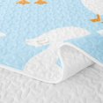 thumbnail image 5 of Erosebridal Goose Quilt King for Boys Girls, Blue Background King Coverlet Set, 3pcs 1 Bedspread and 2 Pillowcases, 5 of 7