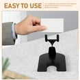 thumbnail image 6 of NIYANGLE Desk Business Card Holder Metal 2Pcs Black Fork-Shaped Design for Office Desk, 6 of 8