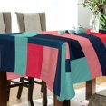 thumbnail image 5 of Yayeee Tablecloths 54" x 54" Rectangle Wrinkle Resistant Party Table Cover, Navy Blue Stripes, 5 of 8